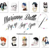 刺繍ブローチの「マリアンヌ・バトル」、トゥモローランドで限定ショップ 画像