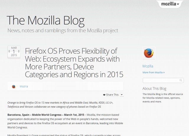 「The Mozilla Blog」の記事