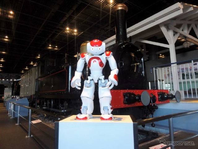 鉄道博物館に設置した「NAO」のイメージ