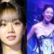 ポロリ寸前!?アイドル出身の韓国女優、ファンの前でダンス中に衣装ハプニング発生