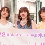 仲里依紗＆のん＆深川麻衣、『Tokyo middle 30』制作発表会で学生時代を振り返る