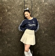 NMB48・塩月希依音、ポニテ＆ルーズソックスにファン「むっちゃかわいい」