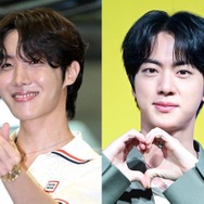 “変わらぬ友情”に感動…BTS・J-HOPE、JINの初ソロコンを観客席から全力応援！【PHOTO】