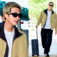 BTS・RM、181cmの圧巻スタイルで空港を魅了！“ワールドクラス”オーラ全開でイタリアへ出国【空港写真】