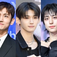 東方神起・チャンミン、&TEAM・JO×タキと仲良くピース！ほっこり“先輩後輩SHOT”に注目【PHOTO】