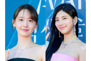 “国民の初恋”2人の授賞式の衣装が被った!?少女時代・ユナ＆スジ、稀な事態も異なる魅力で感嘆誘う 画像