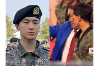 兵役中のSEVENTEEN・ホシへの無理な撮影に批判、同僚の対応には称賛　軍服を着ても“撮られる対象”なのか 画像