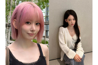 「思わず叫んだ」LE SSERAFIM・宮脇咲良、別人級の黒髪ロングにイメチェン！“女神ビジュ”で魅了 画像