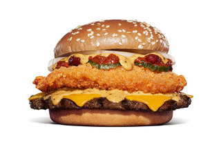 バーガーキング、ガーリックマヨソースを使った新作大型バーガーを3日より発売！ 画像