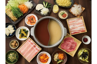 しゃぶしゃぶ温野菜、15日より韓国フェア開催！韓国鍋「海鮮チゲ鍋」「コムタン鍋」が登場 画像