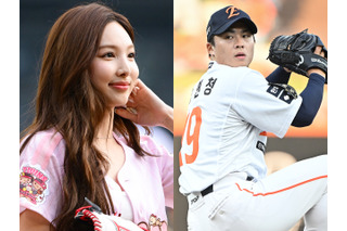 マウンドでは頼れる元楽天の左腕、TWICE・ナヨンの前で完全フリーズ　“ファン11年目”の夢実現に田中将大も反応 画像