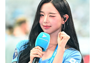 デカい…影山優佳を彷彿とさせる“パツパツ”ユニ姿、tripleSキム・チェヨンがマンC対Kリーグ選抜に登場 画像