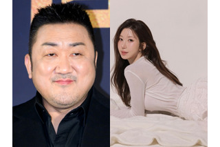 俳優マ・ドンソクの“年下妻”、ミニスカ履いて寝そべりポーズ…ギリギリ丈で美脚強調「キャー」「失神する」 画像
