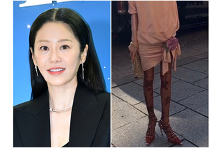 「骨のように細い」「具合が悪そう」韓国女優、パリで見せた“激ヤセ”姿に心配の声 画像