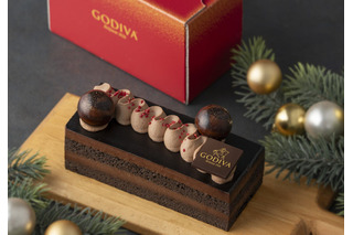 ゴディバ、4層仕立てのクリスマスケーキを発売！価格5400円 画像