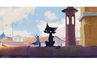 ディズニー＆ピクサー最新作「水の都のネロ」日本公開日は27年3月19日！ 黒猫“ネロ”と新キャラの鳩捉えた場面写真お披露目 画像