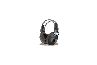 RWC、iPod nano/shuffleを収納した状態で音楽を聴くことができるコードレスヘッドホン 画像