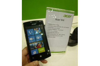 【COMPUTEX TAIPEI 2011(Vol.24)】Windows Phone 7 Mango搭載のスマートフォン「Acer W4」 画像
