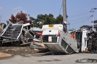 放射能、被災車両のリサイクルにも影響 画像