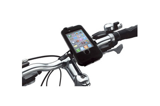 走行風景撮影や地図アプリが楽しめるなどiPhoneを自転車に取り付けられるキット 画像