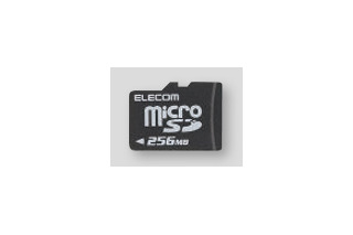 エレコム、256MBの超小型microSDメモリカードを発売 画像