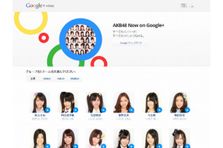 「AKB48 Now on Google＋」ページが開設……篠田、指原などすでに投稿を行っているメンバーも 画像