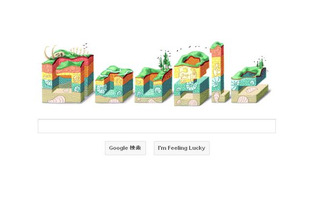 今日のGoogleロゴは海底の地層、地質学者ニコラウス・ステノ生誕374周年  画像