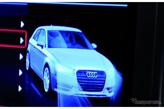 【CES 2012】アウディ A3 次期型…ナビ画面でチラ見せ 画像