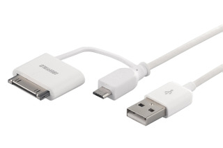 バッファローコクヨ、1本でAndroidスマホやiPhoneに対応の充電・データ転送USBケーブル 画像