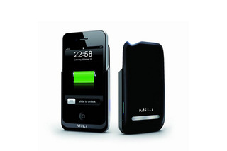 最大約11時間の通話時間延長が可能な充電池を内蔵したiPhone 4S・4用ジャケット 画像