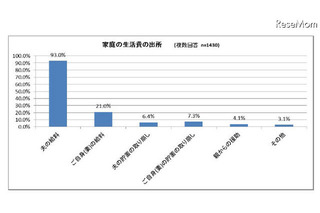 夫婦の家計調査、生活費の平均は151,156円 画像