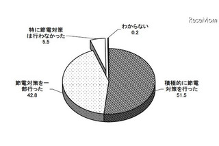 94.3％が「震災以後に節電対策を行った」…東京在住者 画像