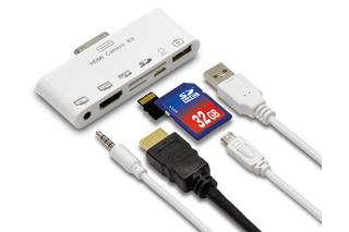 HDMIやSDカードなど5系統の接続に対応……iPhone・iPad用多目的アダプタ 画像
