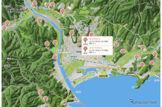 マピオン、「桜ライン311プロジェクト応援マップ」を公開……陸前高田の取組みを応援 画像