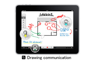 コクヨ、チームで描くiPad向け無料アプリ「te.to.te（テ．ト．テ）」配信 画像
