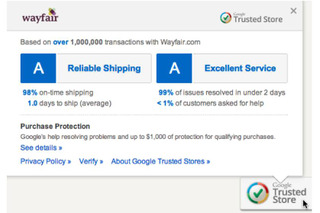 Google、有料オンラインストアを認定する「Trusted Stores」を正式スタート 画像