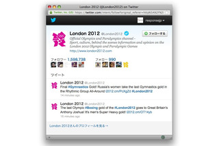 【ロンドンオリンピック】ツイッターまとめ……増えたタイミング、多い選手・競技 画像