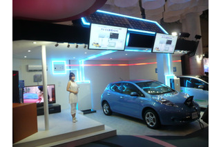 【CEATEC 2012 Vol.47】太陽光発電と電気自動車を連携させたHEMS……三菱電機 画像