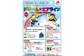 中部電力でんきの科学館、飛行機をテーマにキッズイベント　11月24-25日 画像