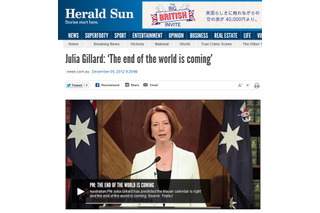 「世界滅亡の日が近づいています」……オーストラリア首相のメッセージに騒然 画像