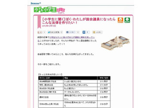 小学生が考えた「作ってみたい法律」…週休三日法など 画像