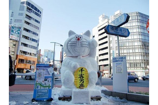 東京に巨大雪だるま　1月19-20日 画像
