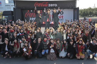 「コカ・コーラ ゼロ」×「EXILE」コラボ第2弾「zero Limit ツアー」開始！出発式でファン100人と「Choo Choo TRAIN」 画像