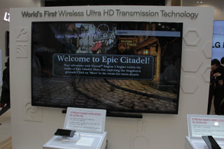 【MWC 2013 Vol.17】LG、Wi-FiによるUltra HD転送技術 画像