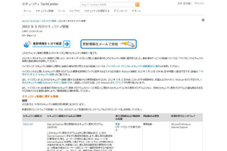 最大深刻度「緊急」は2件……5月セキュリティ情報　日本マイクロソフト 画像