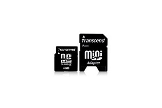 トランセンド、4GBのminiSDHCカード——Class 4に対応 画像