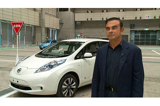【CEATEC 2013 Vol.33】自動運転車を日産カルロス・ゴーン社長が試乗 画像