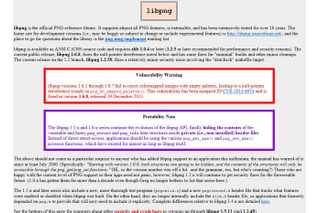 「libpng」にNULLポインタ参照の脆弱性 画像