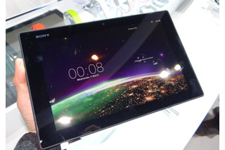 【MWC 2014 Vol.25】ソニーが世界最薄約6.4mmの「Xperia Z2 Tablet」発表……カメラ機能を強化 画像