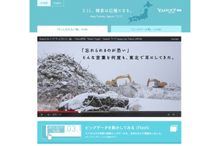 ヤフー「Search for 3.11」プロジェクト、256万人超が「3.11」検索……寄付金額2568万円 画像